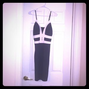 SZ Medium Navy & White Dress